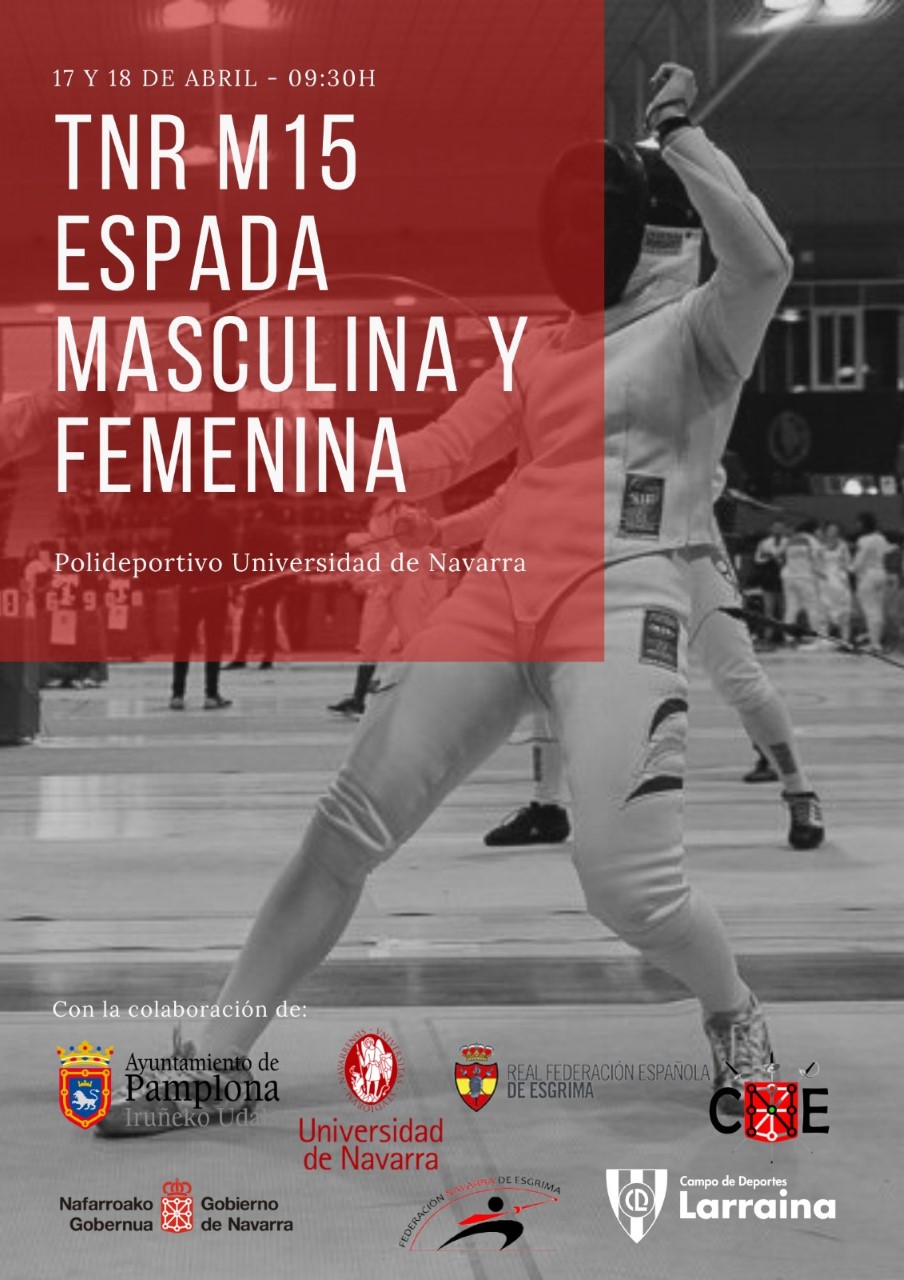 Pamplona acoge el TNR M15 Espada Masculina y Femenina